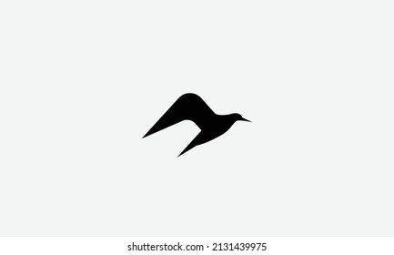 Bird fly vector logo design