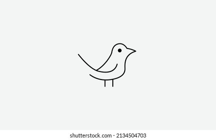 Bird fly vector logo design