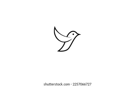 Bird Fly vector logo design