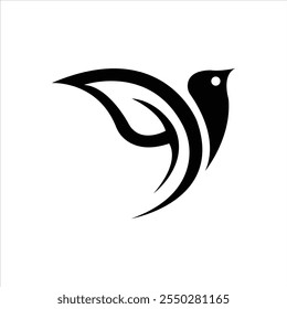 Bird Fly Vector Logo Design