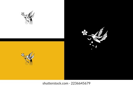 diseño de contorno vectorial de pájaro