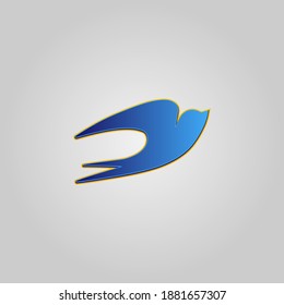 Bird flying illustration for logo design