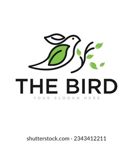 The Bird Flying Logo Design Illustration