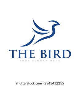The Bird Flying Logo Design Illustration