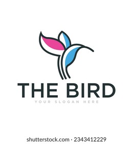 The Bird Flying Logo Design Illustration