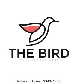 The Bird Flying Logo Design Illustration