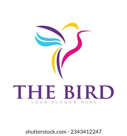 The Bird Flying Logo Design Illustration