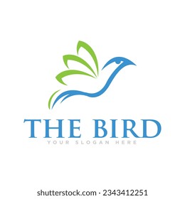 The Bird Flying Logo Design Illustration