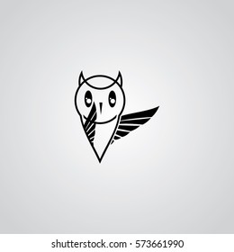 bird flying make icon logo business