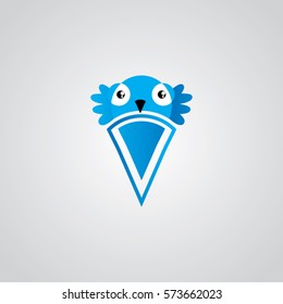 bird flying make icon logo business