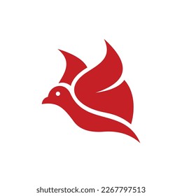 Bird flying modern silhouette creative design