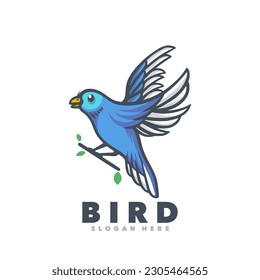 Plantilla de logotipo simple para vuelos de aves