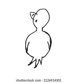 The bird is flying and sitting funny