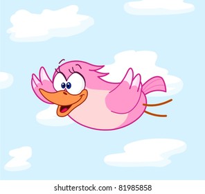 Bird flying in the sky