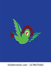 A bird is flying in the sky . It's look so beautiful .