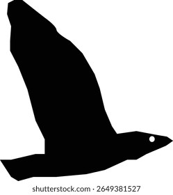 a bird flying in the  sky silhouette  