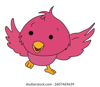 Bird flying in the sky vector illustration