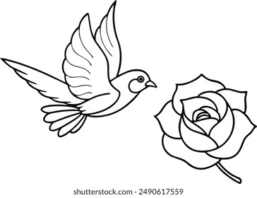 bird is flying this is a editable eps file vector silhouette illustration 