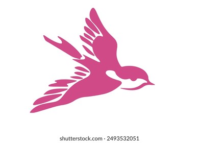 Bird Flying Vector Art Illustration