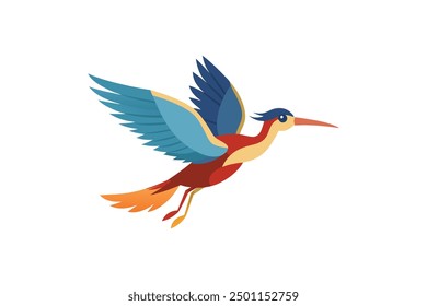 Bird, Flying bird Vector art illustration 