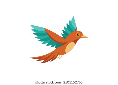 Bird, Flying bird Vector art illustration 