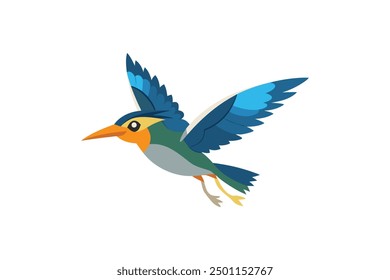Bird, Flying bird Vector art illustration 