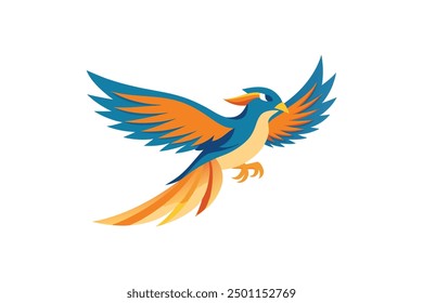 Bird, Flying bird Vector art illustration 