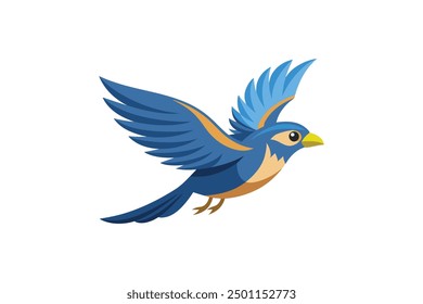 Bird, Flying bird Vector art illustration 