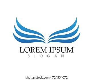 bird flying wing logo symbol for a professional designer
