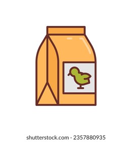 Bird Food icon in vector. Illustration