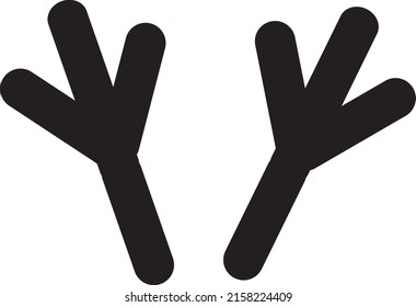 Bird footprint icon illustration isolated vector sign symbol.eps
