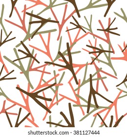 Bird footprints colored endless pattern