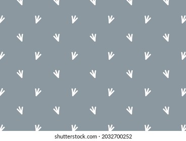 Bird footprints symbol. Bird footprints pattern wallpaper.