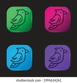 Icono de botón de cuatro colores