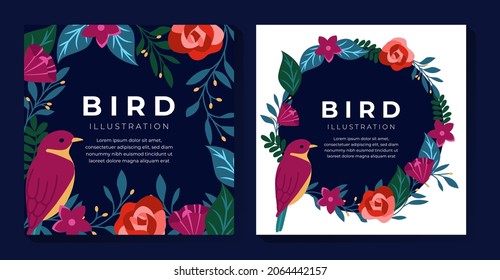 Ave en la Ilustración del Jardín