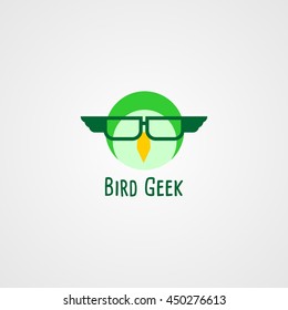 Bird Geek Design Logo Template