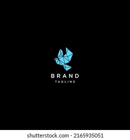 Bird Geometric logo vector icon design template