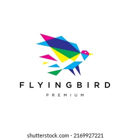 Bird Geometric logo vector icon design template