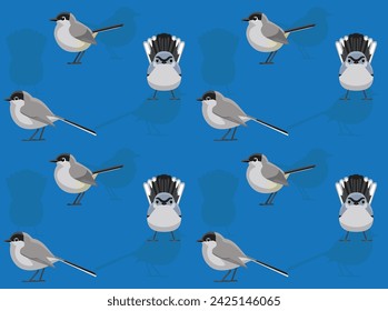 Fondo de pantalla sin costura lindo del ganchillo del pájaro