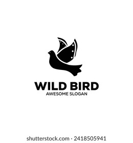  bird gradient colorful logo design vector illustration 