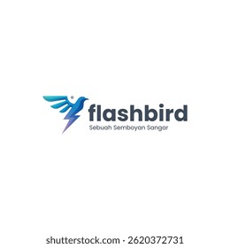 Bird Gradient Colorful Logo Design