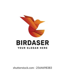 Bird Gradient Logo Vector Icon Illustration