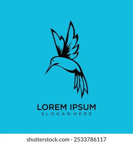 Bird Gradient Logotype Vector Illustration simple design