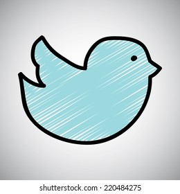 bird graphic design , vector illustration
