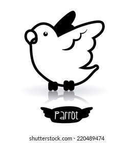 bird graphic design , vector illustration