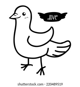 bird graphic design , vector illustration