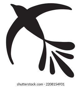 diseño gráfico de aves ilustración vectorial, dibujo de tatuajes de arte, dibujo a mano, uso de impresión