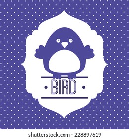bird graphic design , vector illustration