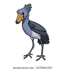 bird hand drawing vector illustration for design, character, logo, mascot, website, icon, template, etc 