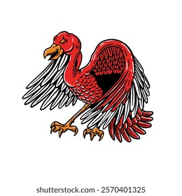 bird hand drawing vector illustration for design, character, logo, mascot, website, icon, template, etc 